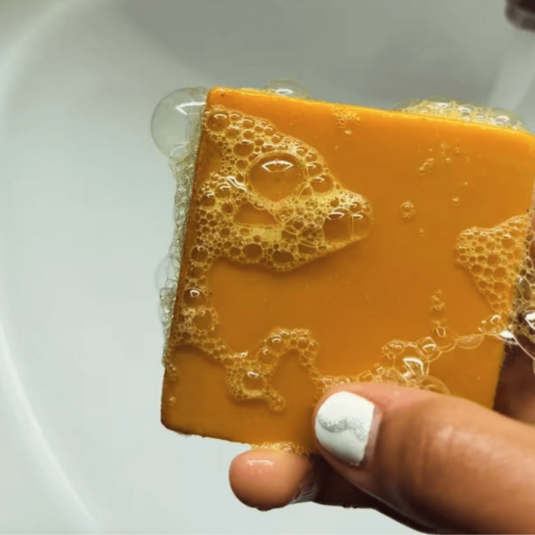 Scented Lemon Turmeric & Kojic Acid Brightening Bar (Glow Bar) Pack of 4