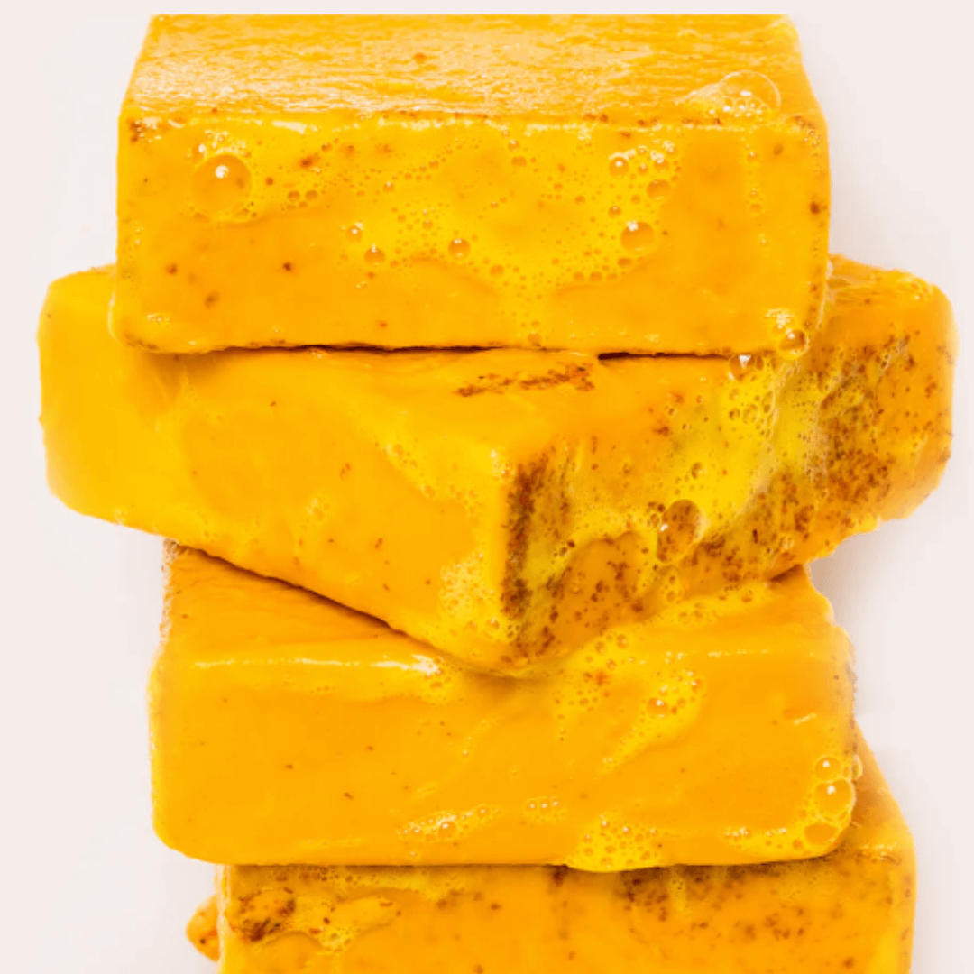 Scented Lemon Turmeric & Kojic Acid Brightening Bar (Glow Bar) Pack of 4
