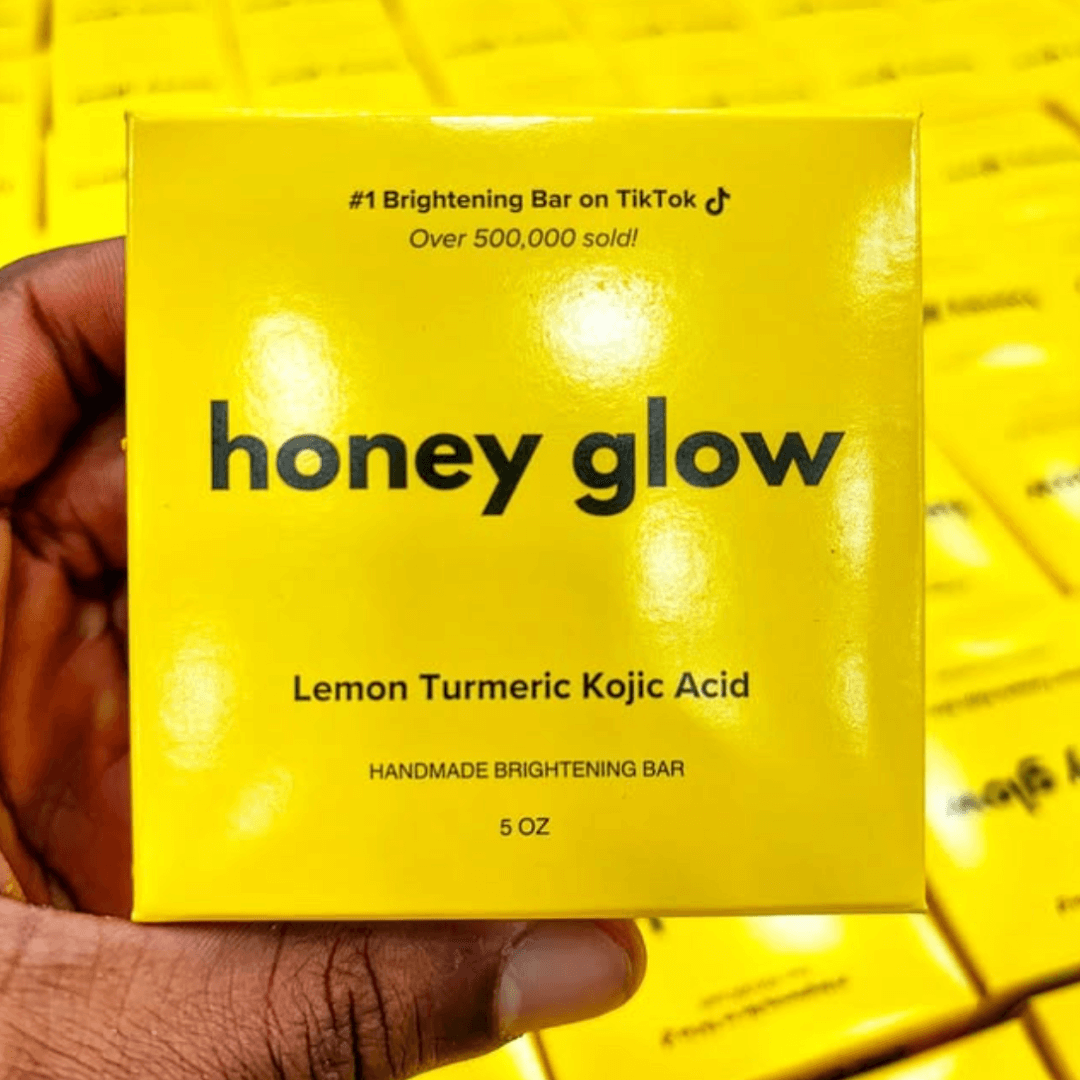 Scented Lemon Turmeric & Kojic Acid Brightening Bar (Glow Bar) Pack of 4
