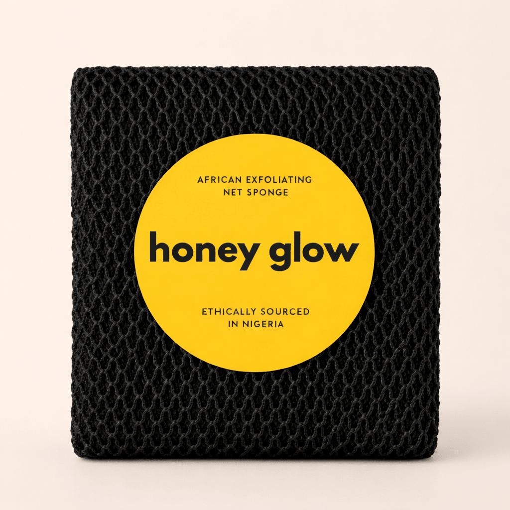 African Exfoliating Net Sponge 45" Long - Honey Glow
