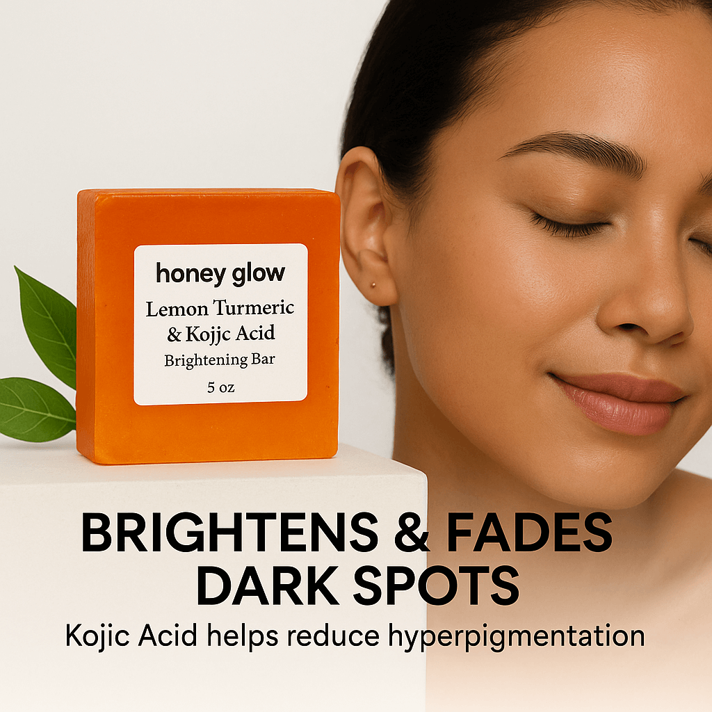Glow Complete Care Bundle β Glow Bar, Foaming Cleanser, Magnesium Spray & Castor Oil | Full Body Brightening & Self - Care Set - Honey Glow