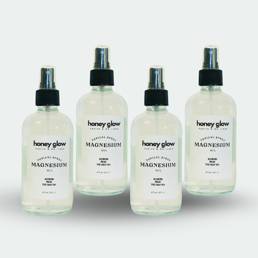Topical Magnesium Oil Spray - Pack Of 4 - Honey Glow