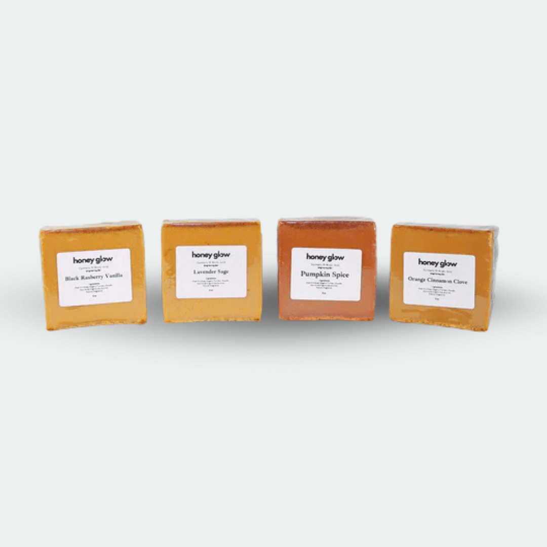 Scented Lemon Turmeric & Kojic Acid Brightening Bar (Glow Bar) Pack of 4
