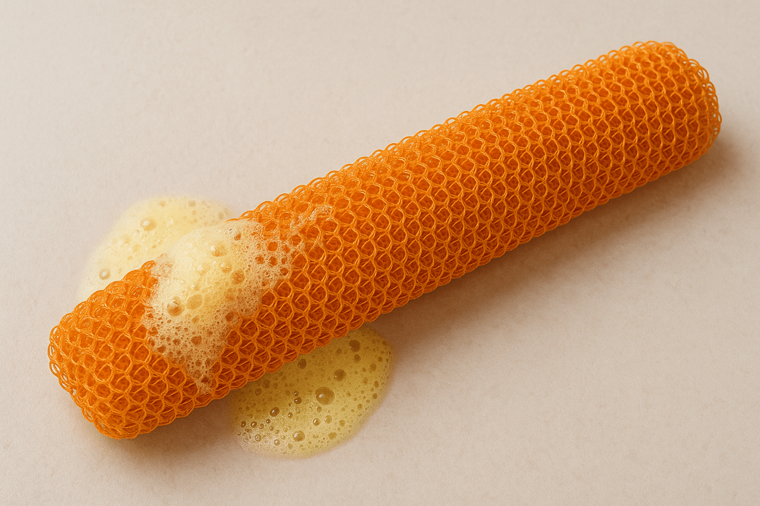 African Exfoliating Net Sponge 45" Long - Honey Glow