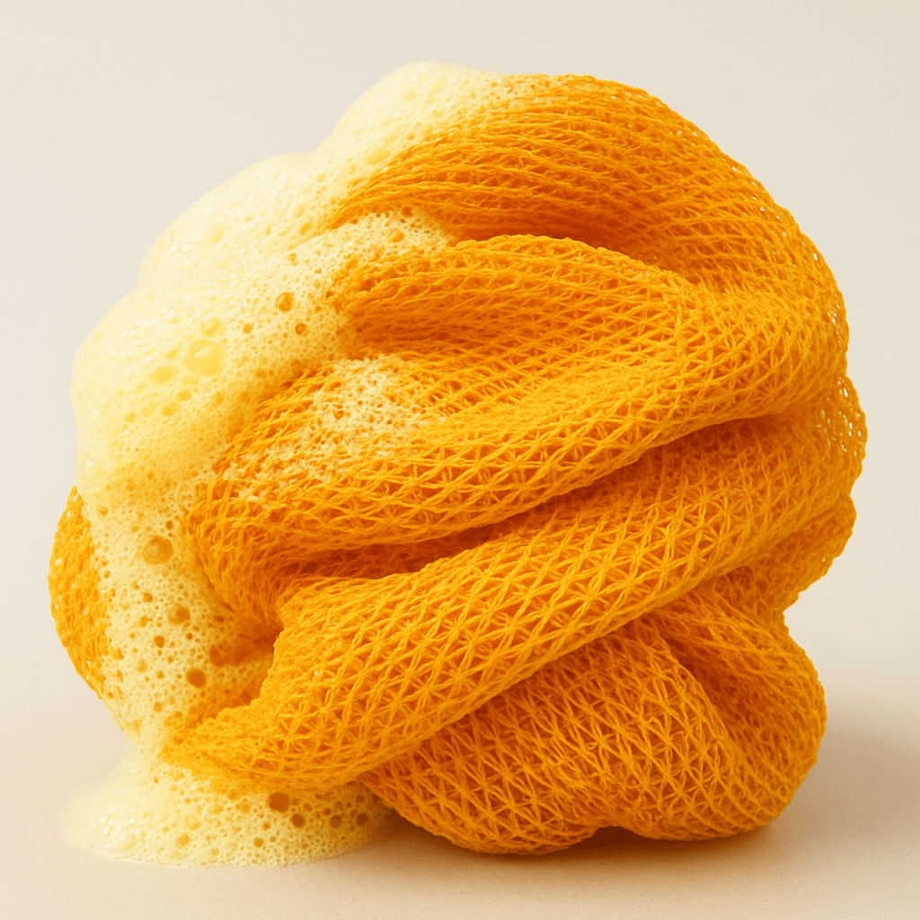 African Exfoliating Net Sponge 45" Long - Honey Glow