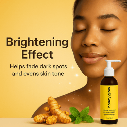 Glow Complete Care Bundle – Glow Bar, Foaming Cleanser, Magnesium Spray & Castor Oil | Full Body Brightening & Self - Care Set - Honey Glow
