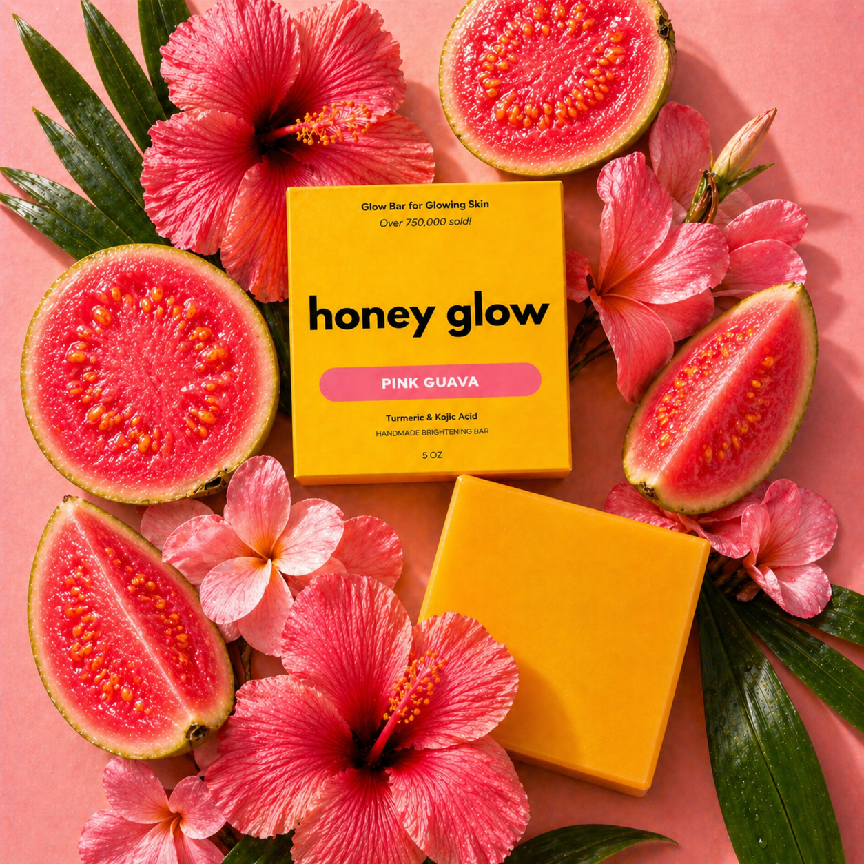 Lemon Turmeric & Kojic Acid Brightening Soap Bar - Classic & Scented Options - Honey Glow