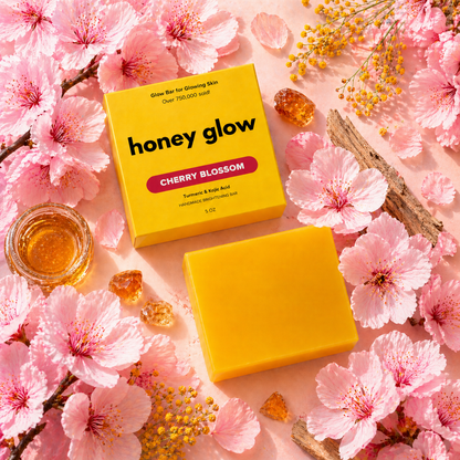 Lemon Turmeric & Kojic Acid Brightening Soap Bar - Classic & Scented Options - Honey Glow