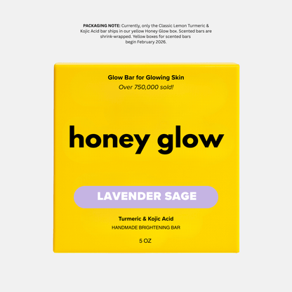 Lemon Turmeric & Kojic Acid Brightening Soap Bar - Classic & Scented Options - Honey Glow