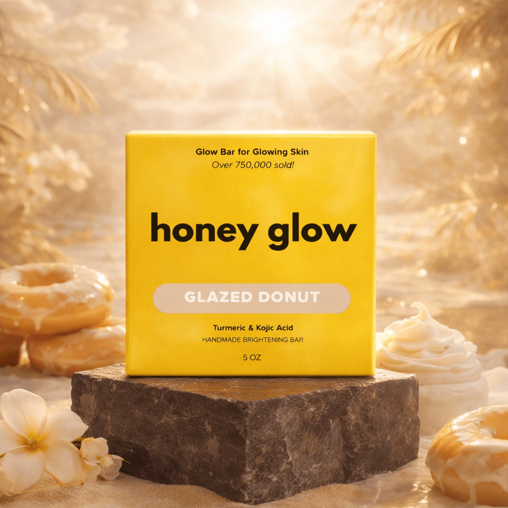 Lemon Turmeric & Kojic Acid Brightening Soap Bar - Classic & Scented Options - Honey Glow