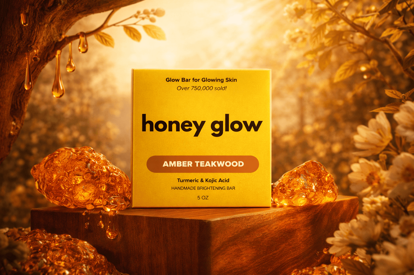 Lemon Turmeric & Kojic Acid Brightening Soap Bar - Classic & Scented Options - Honey Glow