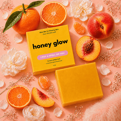 Lemon Turmeric & Kojic Acid Brightening Soap Bar - Classic & Scented Options - Honey Glow