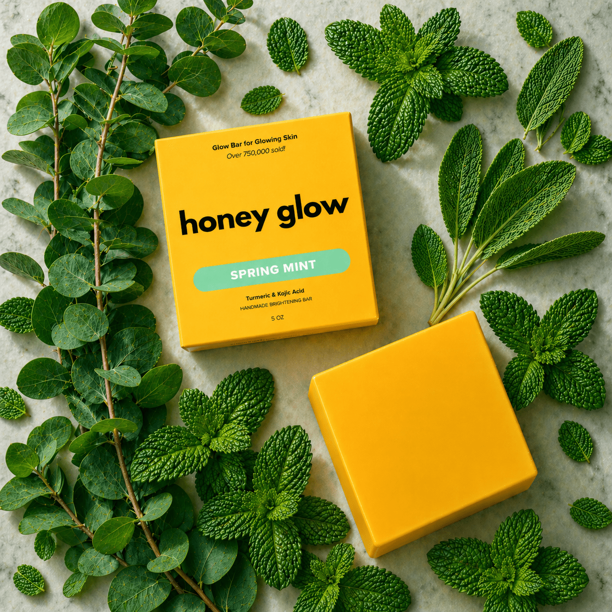 Lemon Turmeric & Kojic Acid Brightening Soap Bar - Classic & Scented Options - Honey Glow
