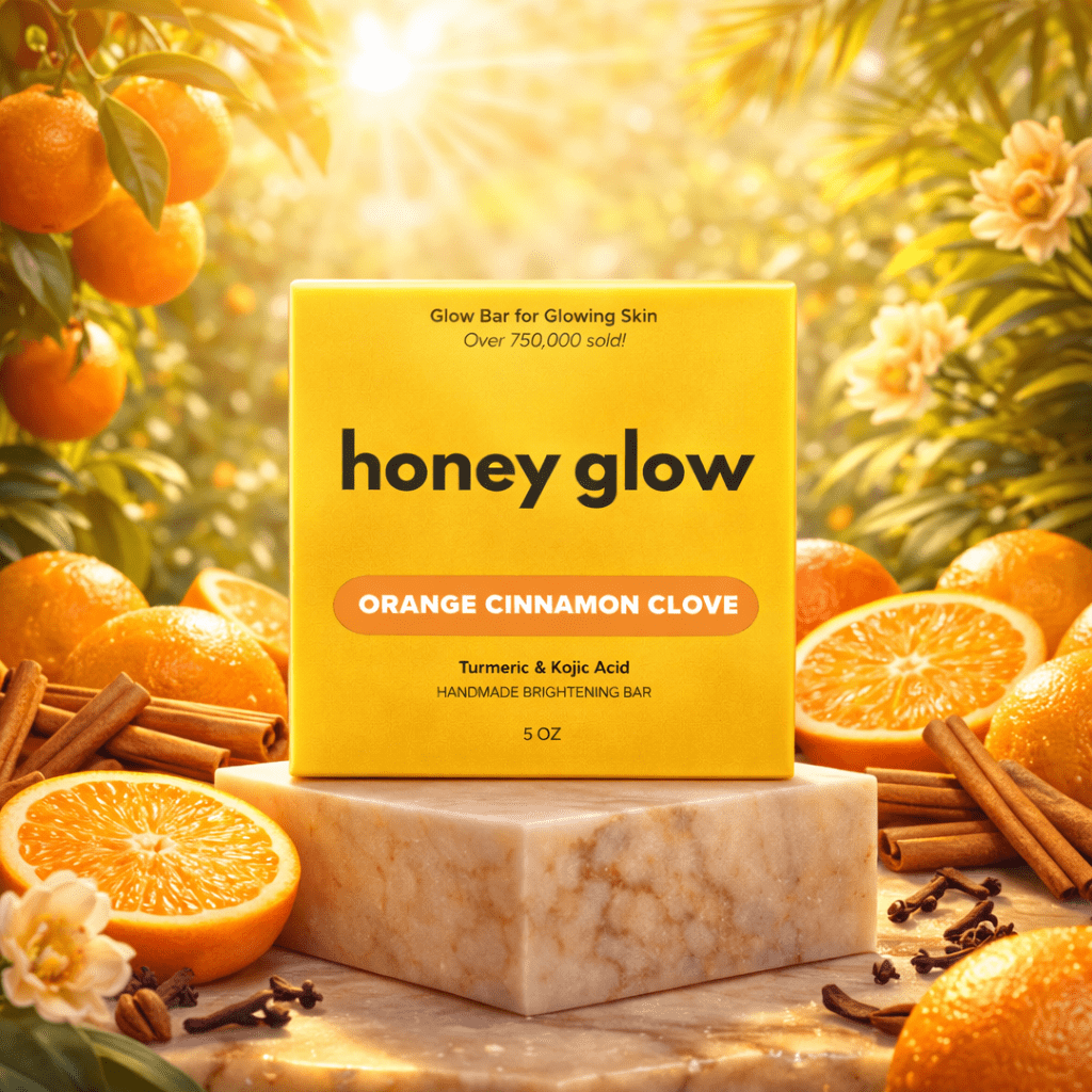 Lemon Turmeric & Kojic Acid Brightening Soap Bar - Classic & Scented Options - Honey Glow