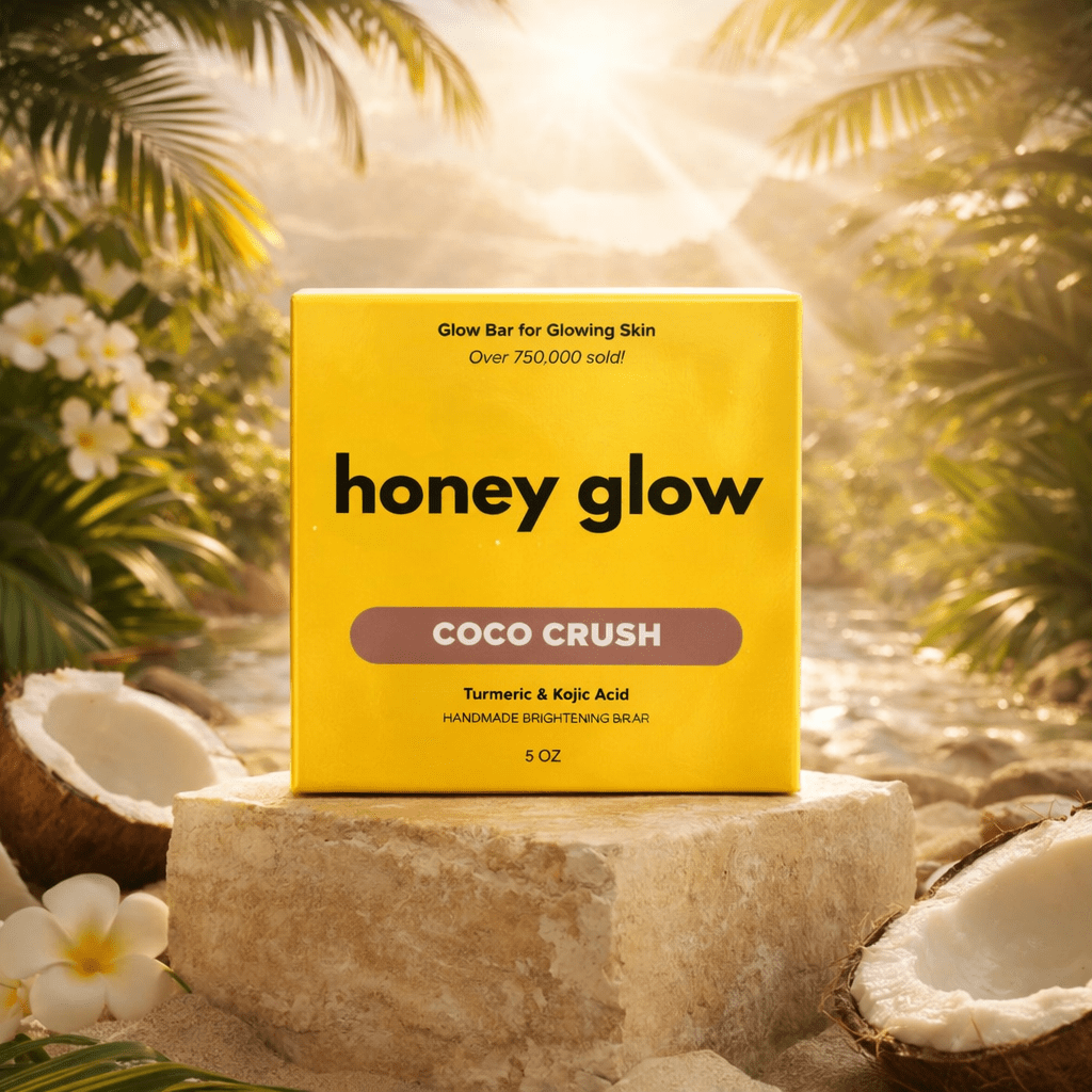 Lemon Turmeric & Kojic Acid Brightening Soap Bar - Classic & Scented Options - Honey Glow