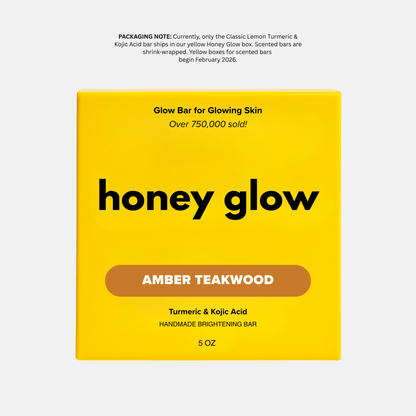 Lemon Turmeric & Kojic Acid Brightening Soap Bar - Classic & Scented Options - Honey Glow
