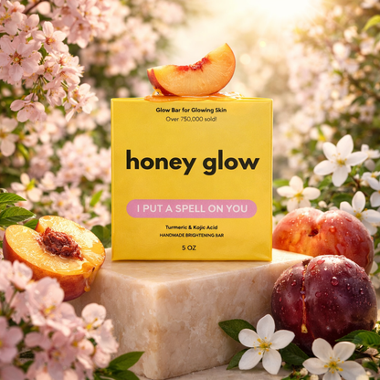 Lemon Turmeric & Kojic Acid Brightening Soap Bar - Classic & Scented Options - Honey Glow
