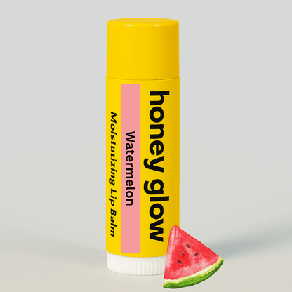 Organic Beeswax Lip Balm – Moisturizing Lip Care with Vitamin E & Peppermint Oil for Dry, Chapped Lips - Honey Glow