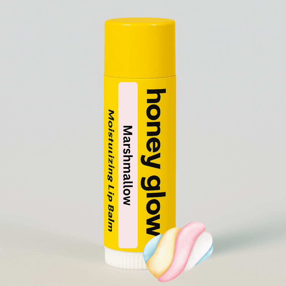 Organic Beeswax Lip Balm – Moisturizing Lip Care with Vitamin E & Peppermint Oil for Dry, Chapped Lips - Honey Glow