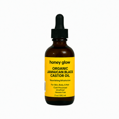 Organic Jamaican Black Castor Oil – For Skin, Body & Hair - Honey Glow