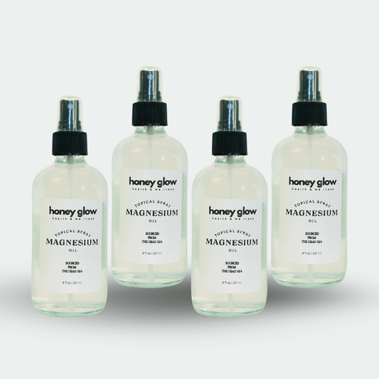 Topical Magnesium Oil Spray - Pack Of 4 - Honey Glow